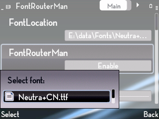 Hướn dẫn đổi Font chữ đơn giản bằng pm FontRouterMan trên s60v3 - SunThien.Com