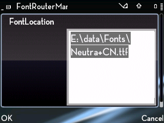 Hướn dẫn đổi Font chữ đơn giản bằng pm FontRouterMan trên s60v3 - SunThien.Com